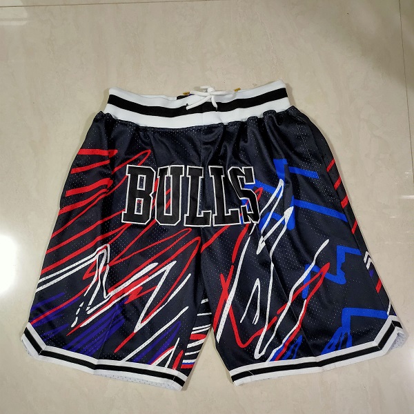 Men NBA 2021 Chicago Bulls Black Shorts->chicago bulls->NBA Jersey